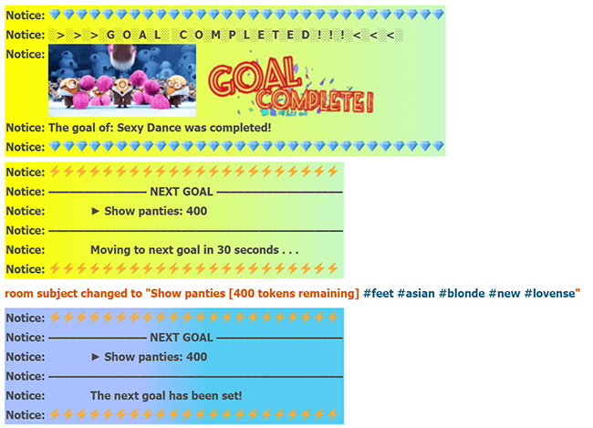 Додатки чатурбейт Tip-Goal і Tip-MultiGoal