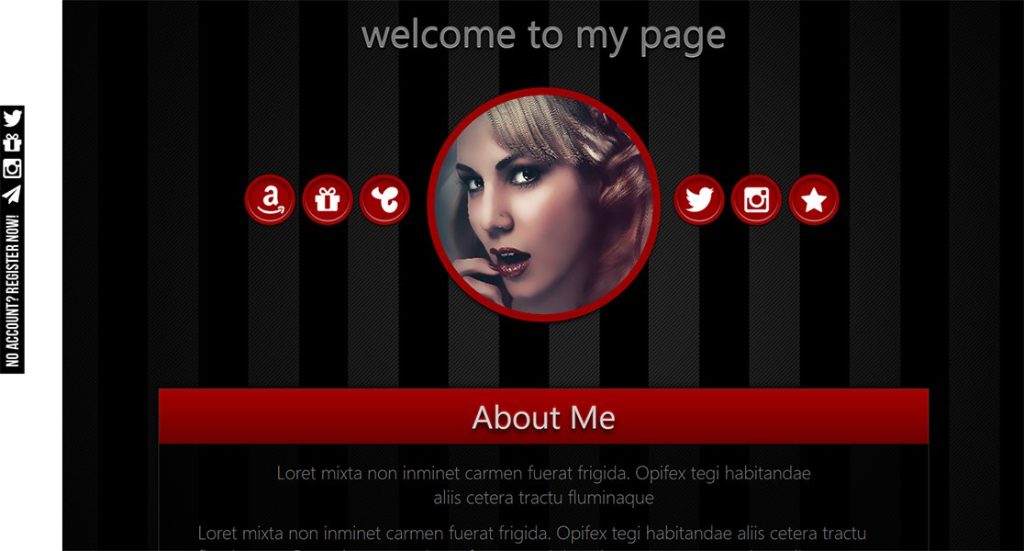 Як встановити фон профілю і створити красиву біо на Chaturbate - приклад 3